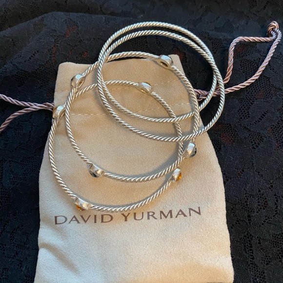 David Yurman bangle set with Citrine stones - Picture 7 of 12